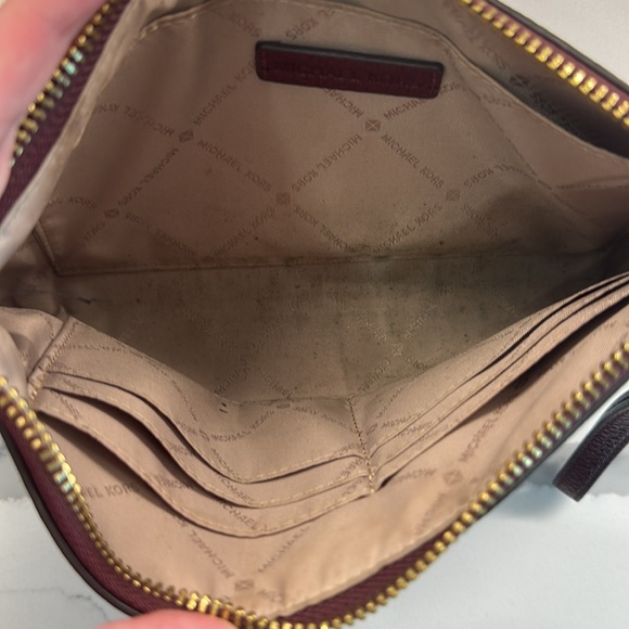Merlot Red Michael Kors Wristlet - Picture 4 of 4